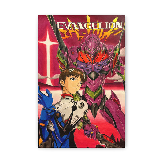 Neon Genesis Evangelion - Canvas - Color Pencil Art by Deechanarts